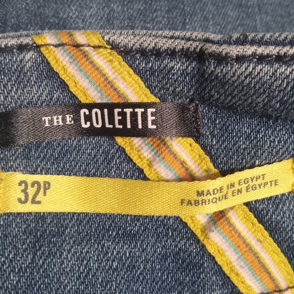 Maeve Women's The Colette Crop High Rise Wide Leg Jeans 32P - Picture 7 of 9